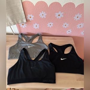 3 Nike sports bras